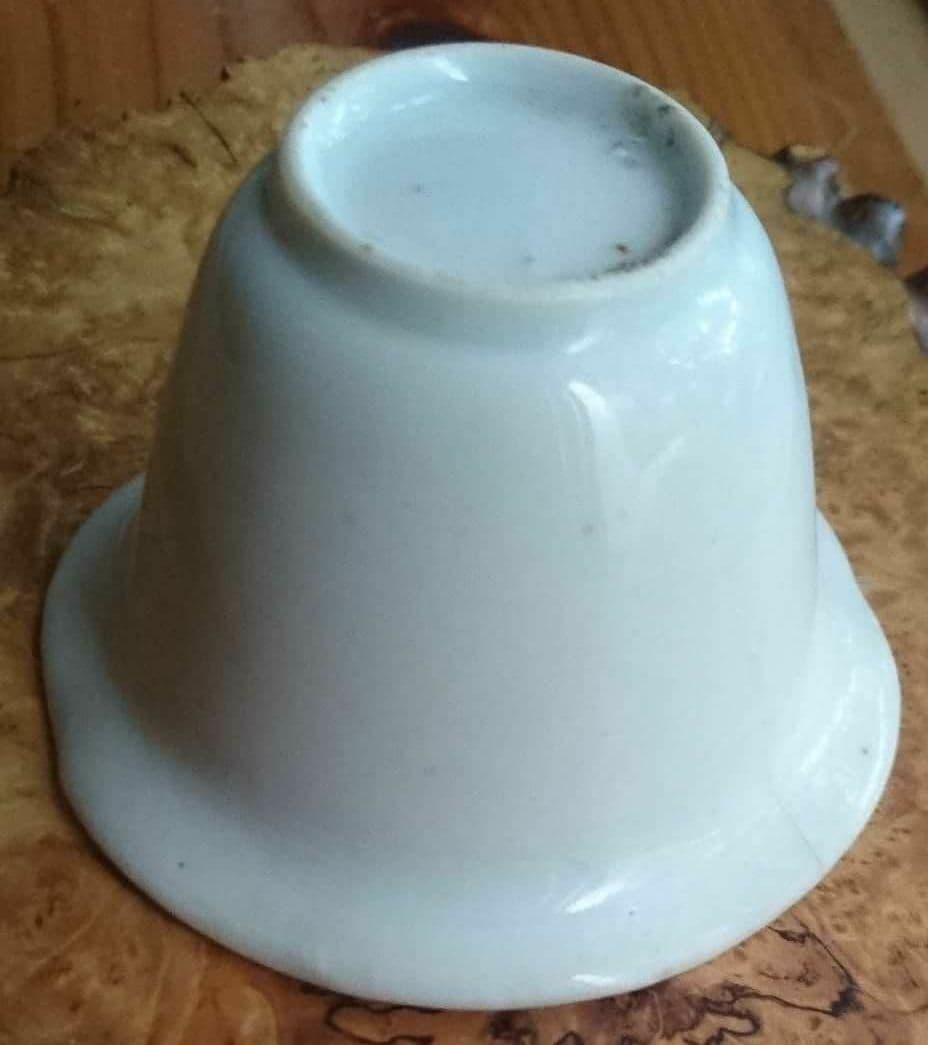 【古伊万理】白磁 輪花猪口