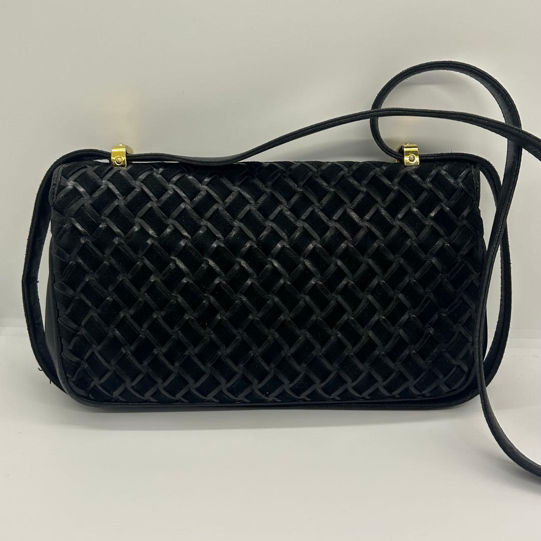 美品✨ Bally バリー レディース ショルダー バッグ レザー ブラック