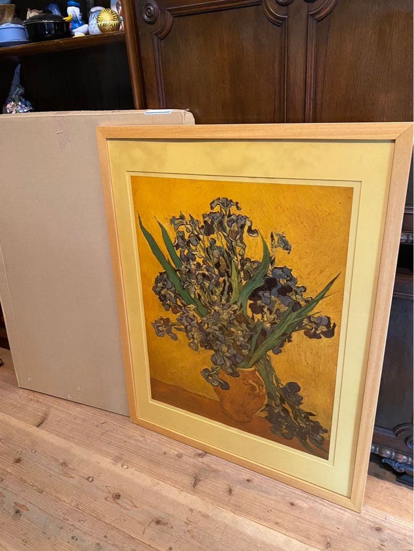 ゴッホ アイリス アート 額縁 インテリア