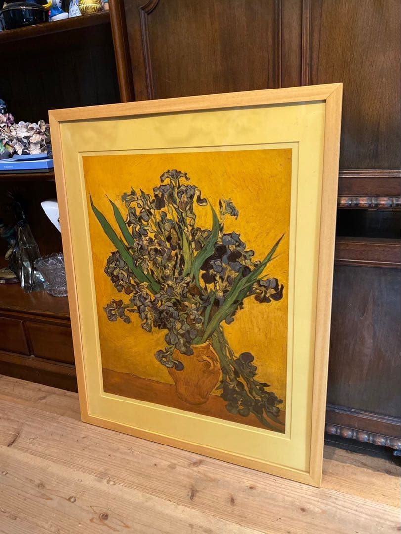 ゴッホ アイリス アート 額縁 インテリア