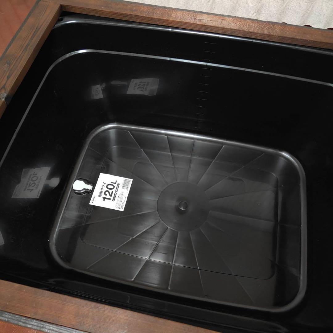 ビオトープ木枠　120L容器セット