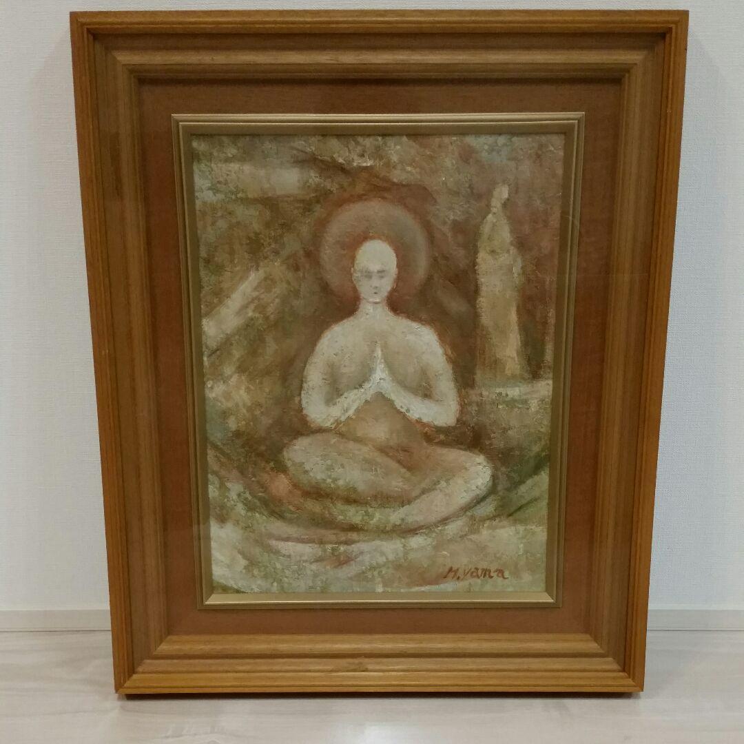 油絵 山崎 實「祈り」