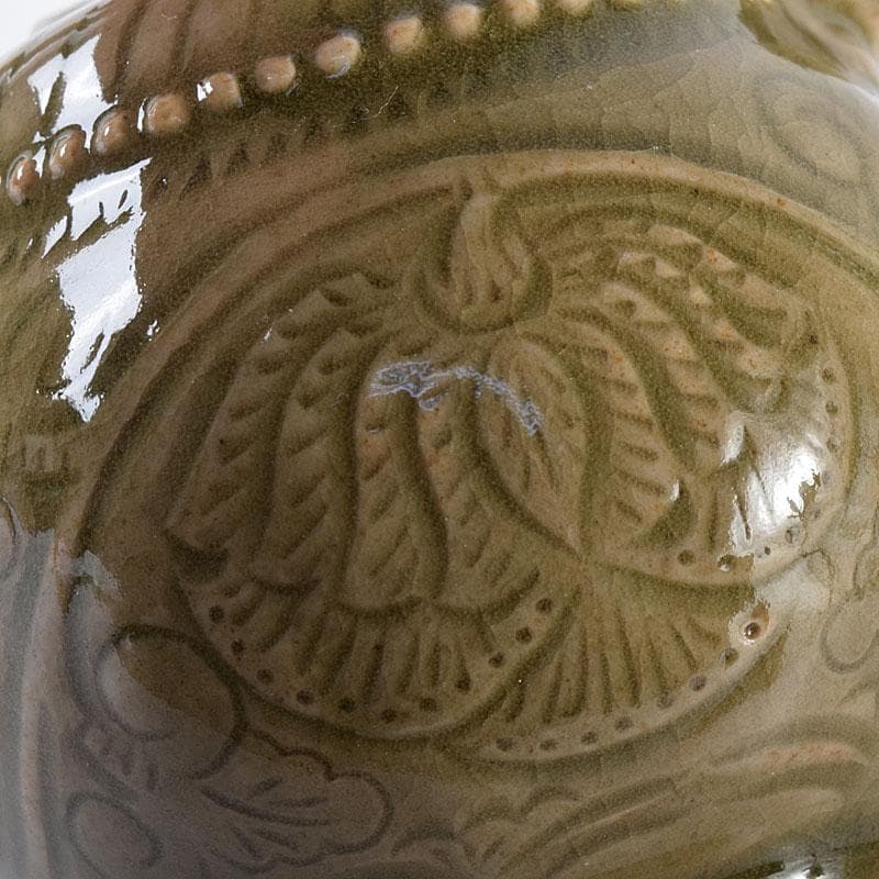 中国　龍泉窯　青磁　神獣注ぎ口　水滴　水注　N　8153