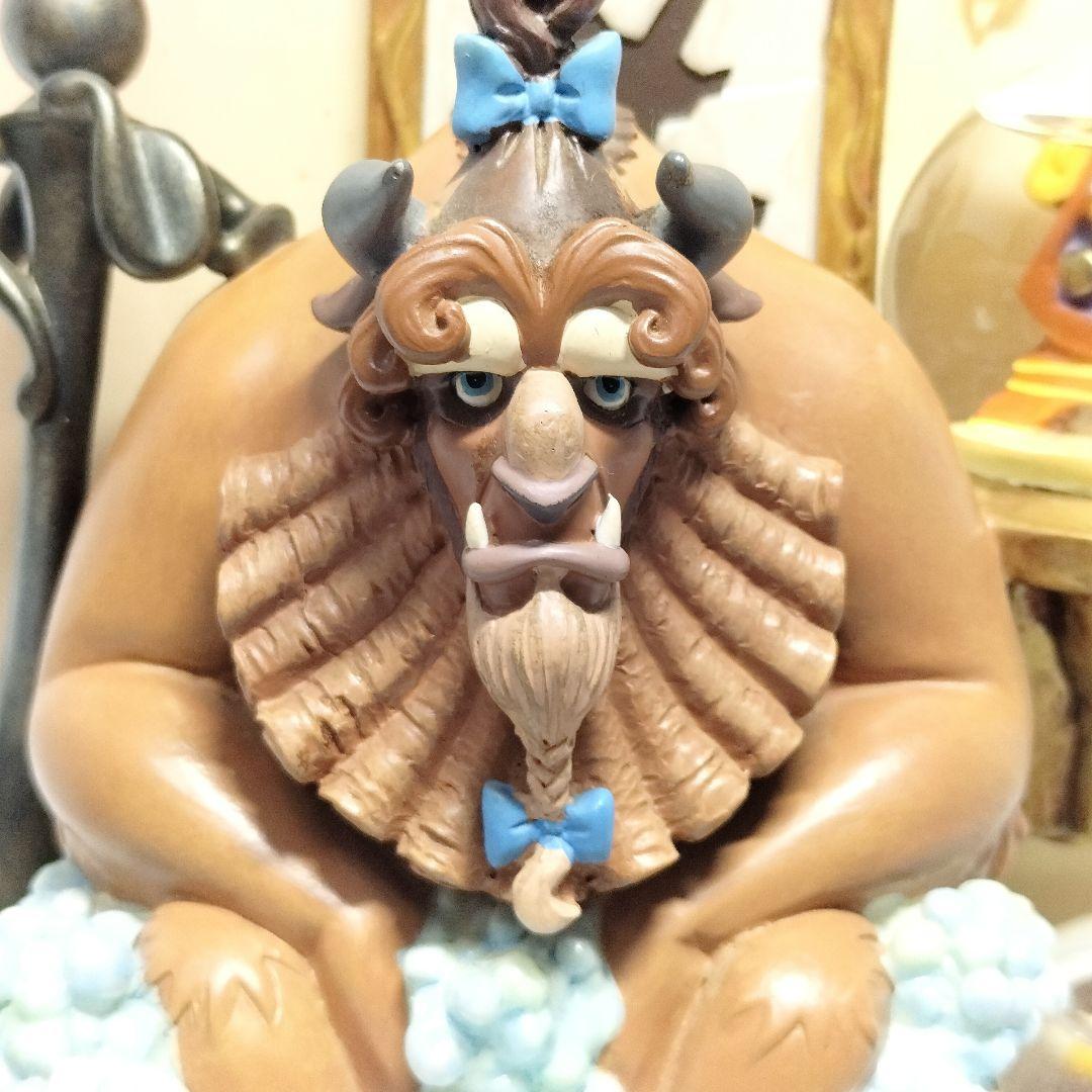 レア ディズニー 美女と野獣 スノードーム フィギュア スノーグローブ 希少品
