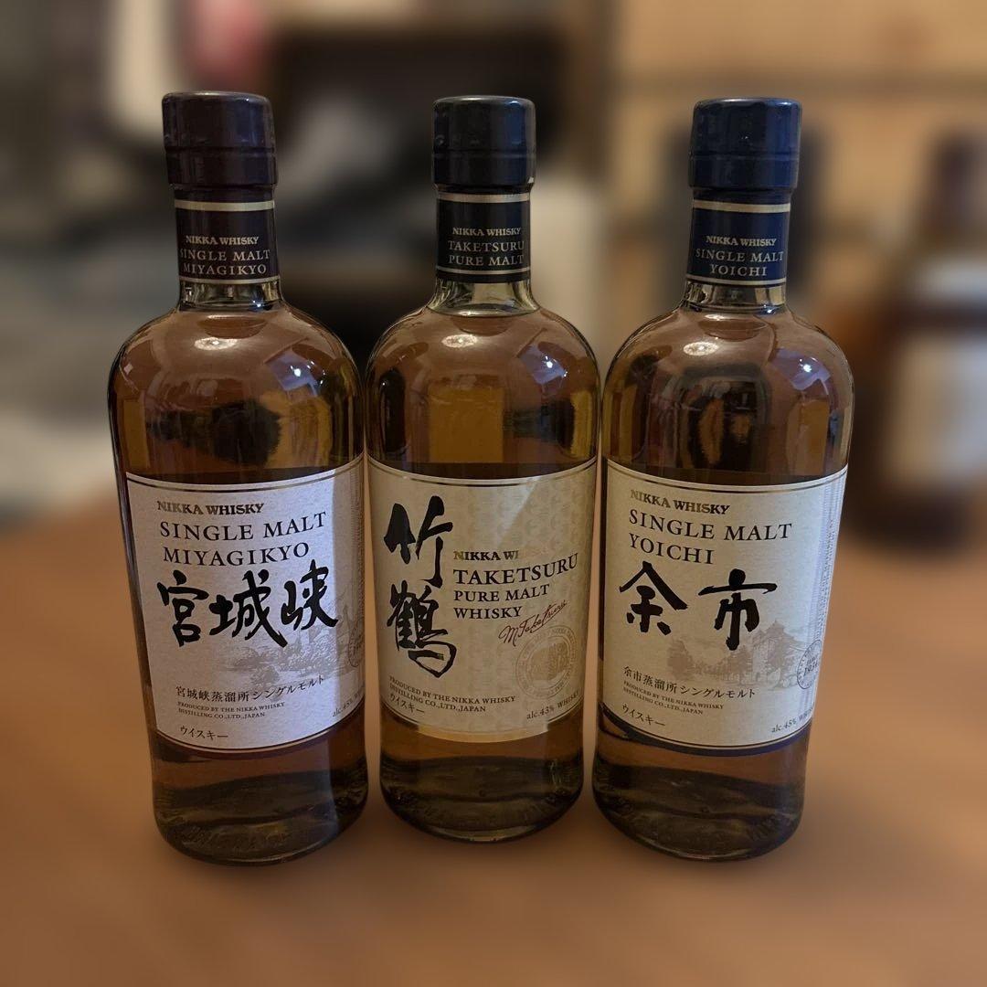 竹鶴　余市　宮城峡　700m 3本セット