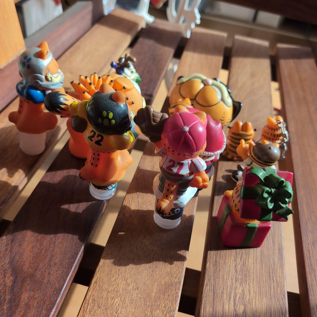 ガーフィールド フィギュア 12体・ドアノブカバー・キーホルダーセット