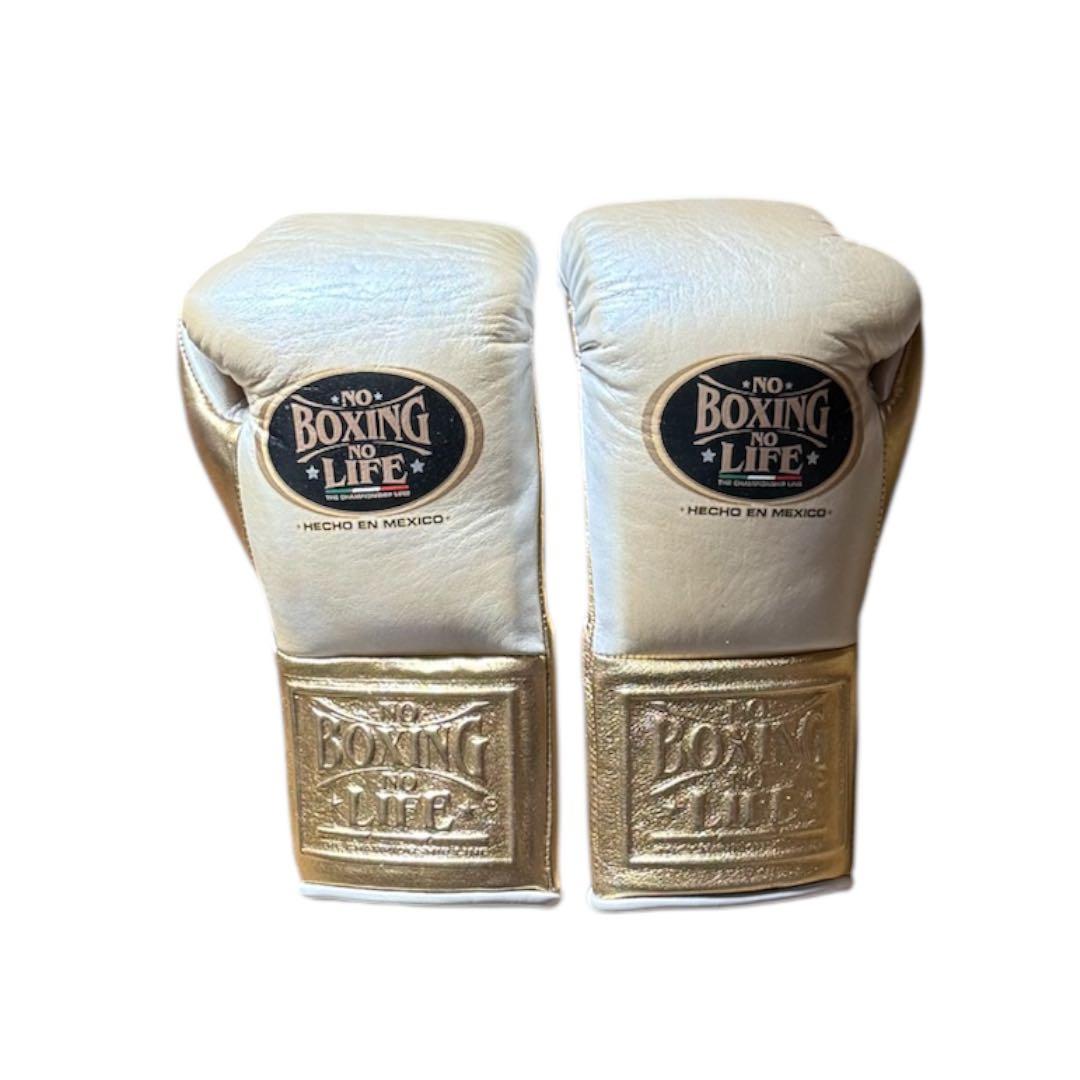 NO BOXING NO LIFE ボクシンググローブ ゴールド