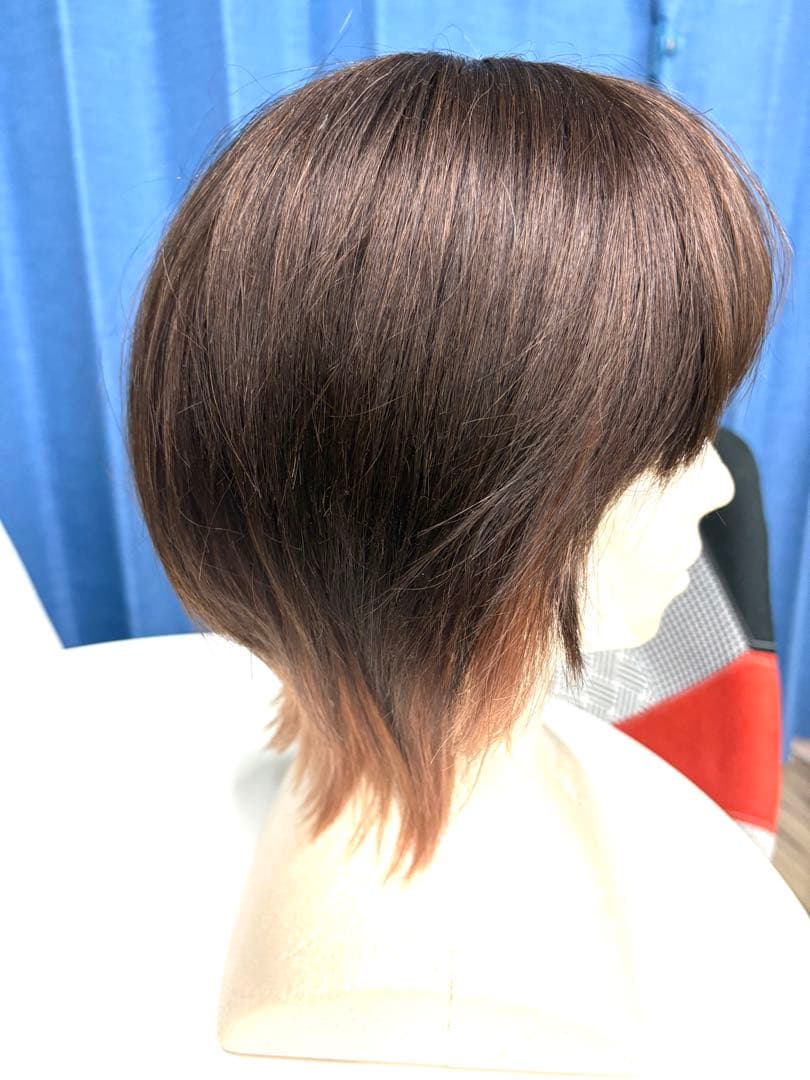 最終値下げ人毛100％インナーカラーデザインウィッグ