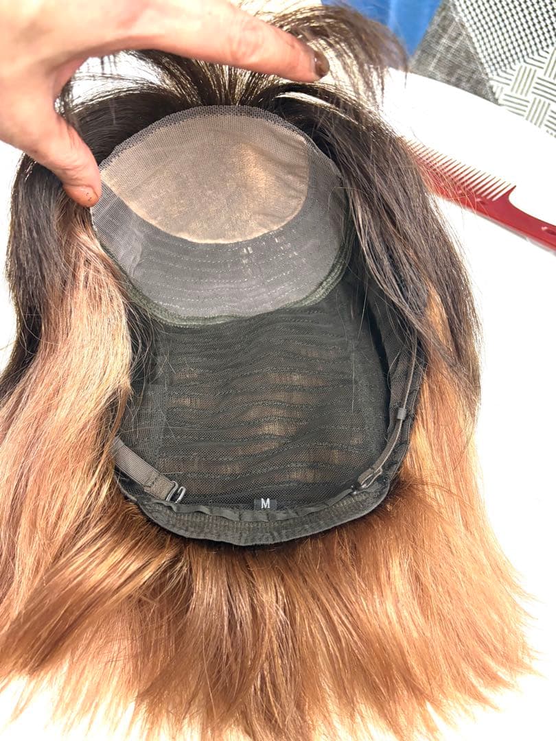 最終値下げ人毛100％インナーカラーデザインウィッグ