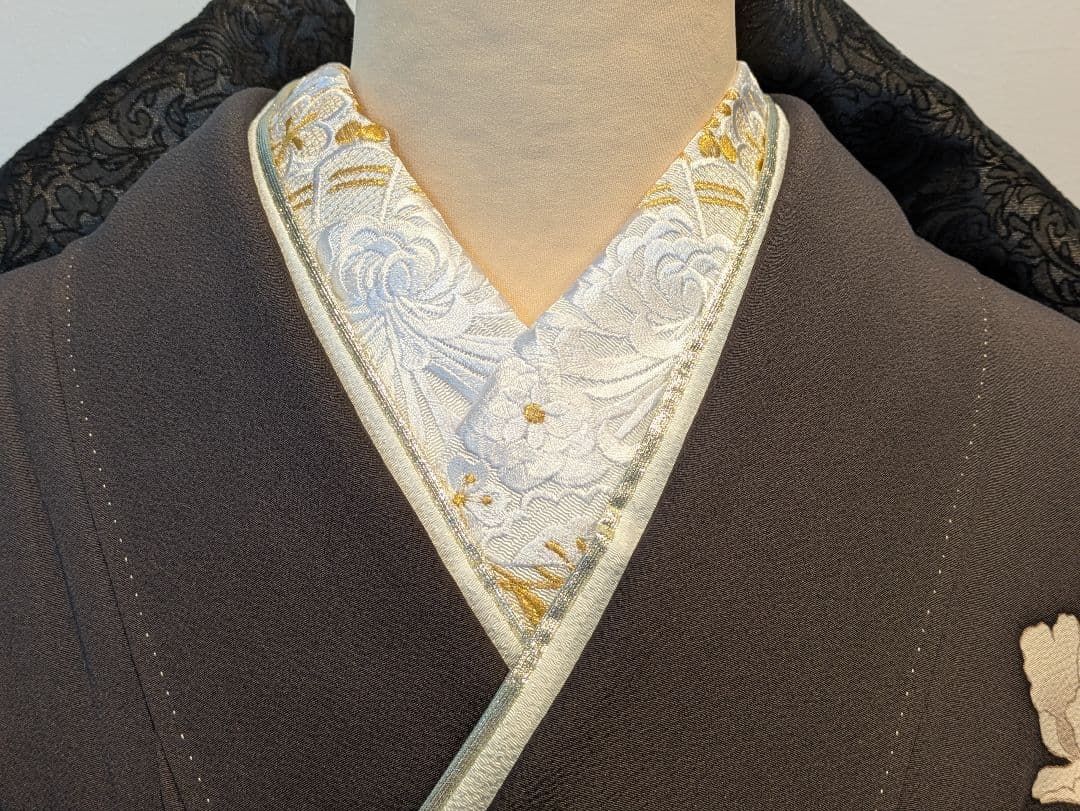 振袖フルセット 身丈152裄63.5 チャコールグレー 黒 金彩 成人式 逸品