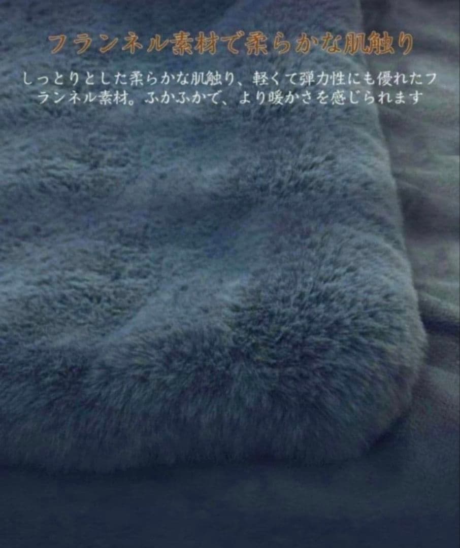 2個セット♥電気毛布 掛け敷きフランネル ふわふわ 暖か ダニ退治 丸洗い可