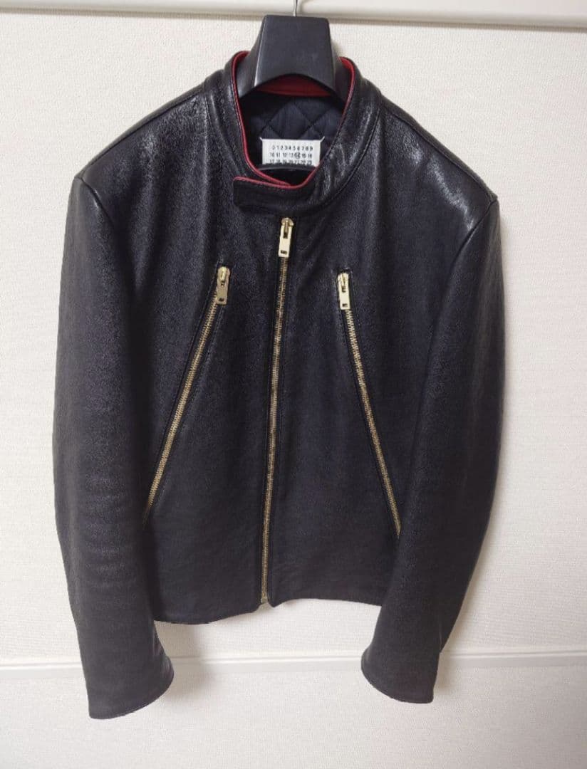 【そら】マルジェラ ハの字ライダース 15AW ゴールドジップ 特別仕様