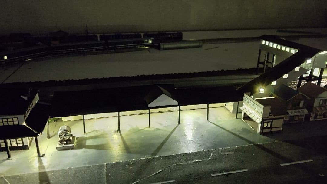 Nゲージ旧室蘭駅風ジオラマ