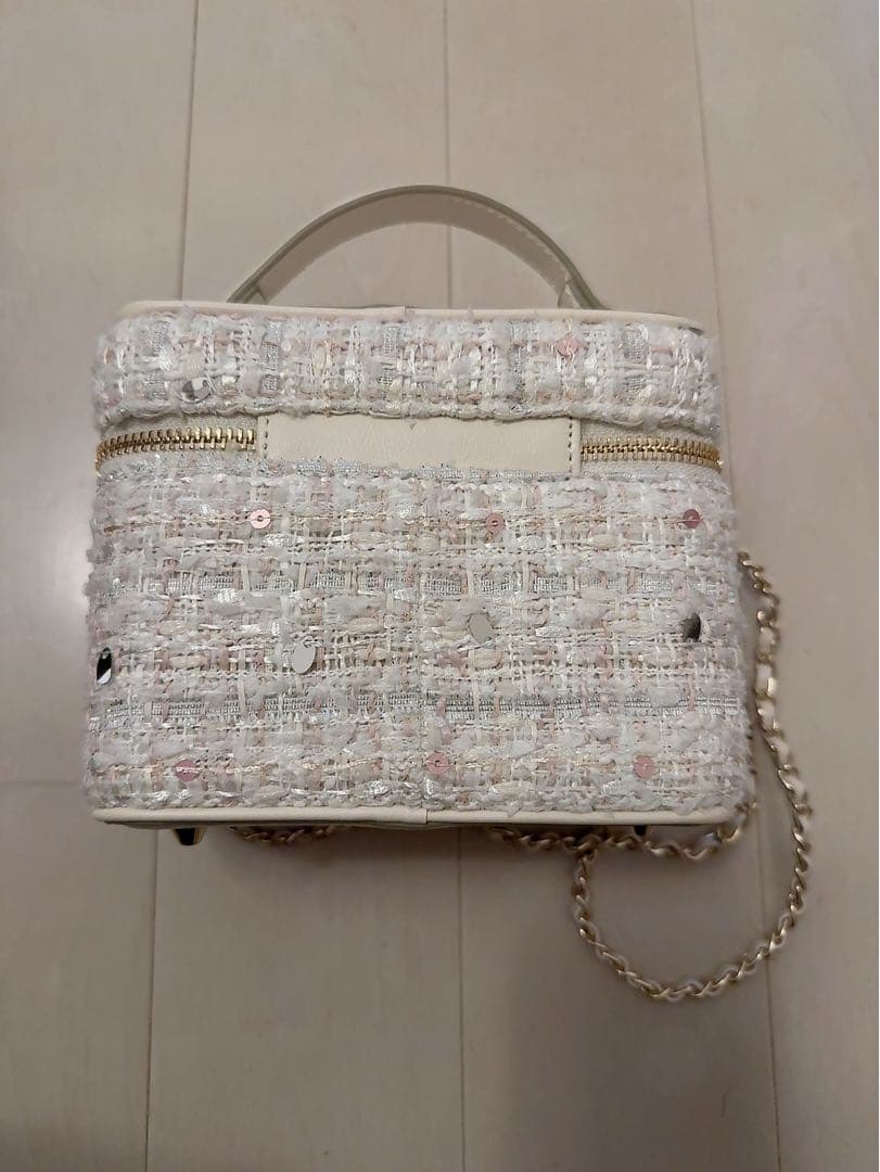 バッグ Tweed Crystal Vanity Bag  pink