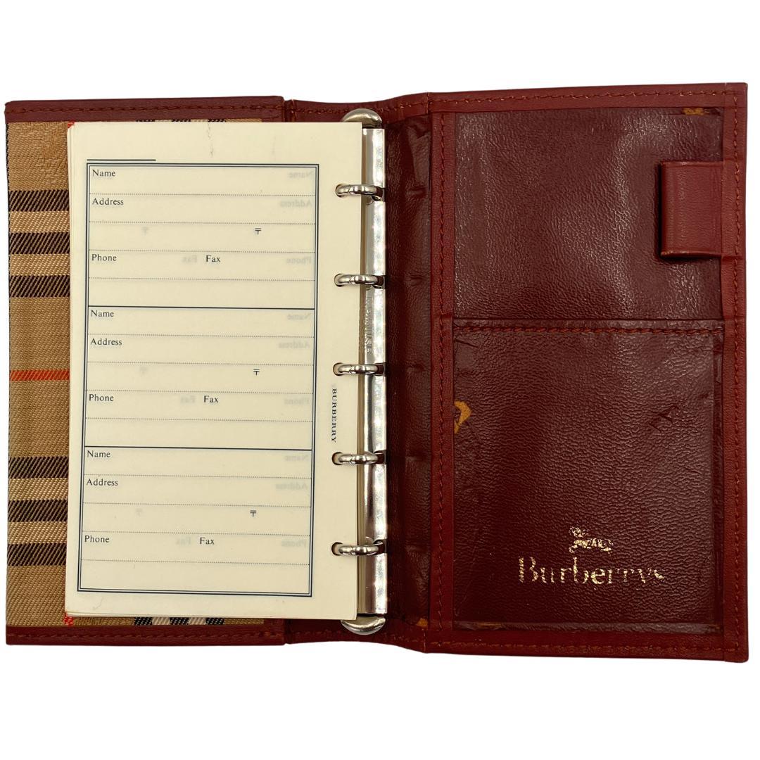 BURBERRY バーバリー 6穴 システム手帳 カバー ノバチェック