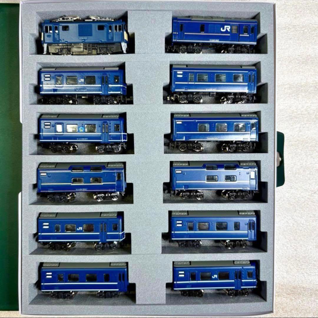 Bトレイン 24系あけぼの11両フル編成＋EF64-1000 N化 機関車動力化