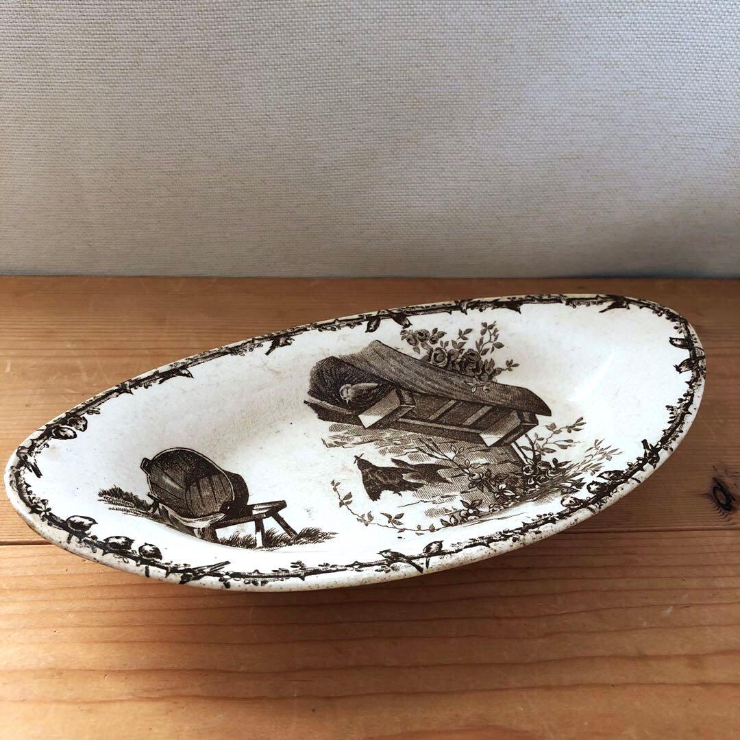 ショワジールロア Choisy le Roi HB&Cie　楕円皿　no.249