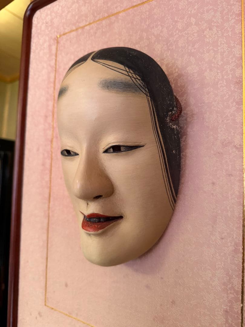 能面 木彫り　小面(こおもて)