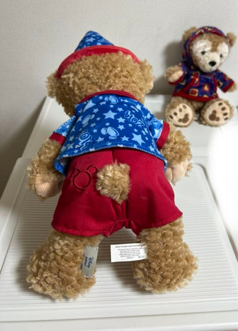 ダッフィーぬいぐるみ（2014年、40周年、ディズニーワールドバラ持ち、上海限定