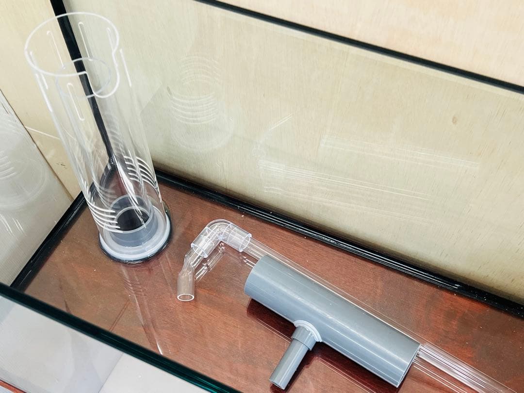 1200ｘ300ｘ300㎜オールガラスオーバーフロー水槽 セット　ブラック