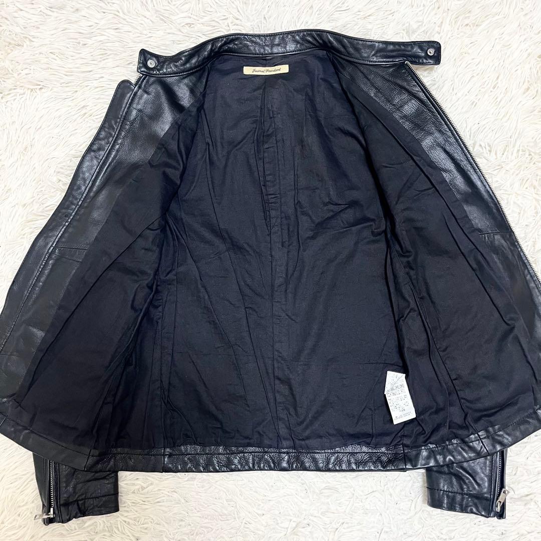 美品✨ジャーナルスタンダード レザージャケット カウハイド シングル 黒 L 秋