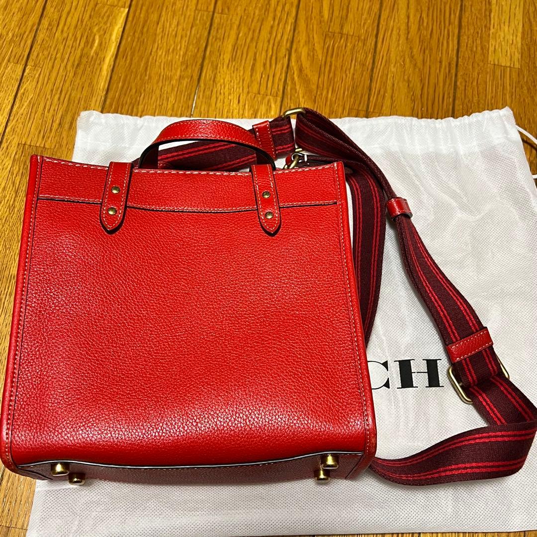 COACH レキシー 2WAY バック レッド