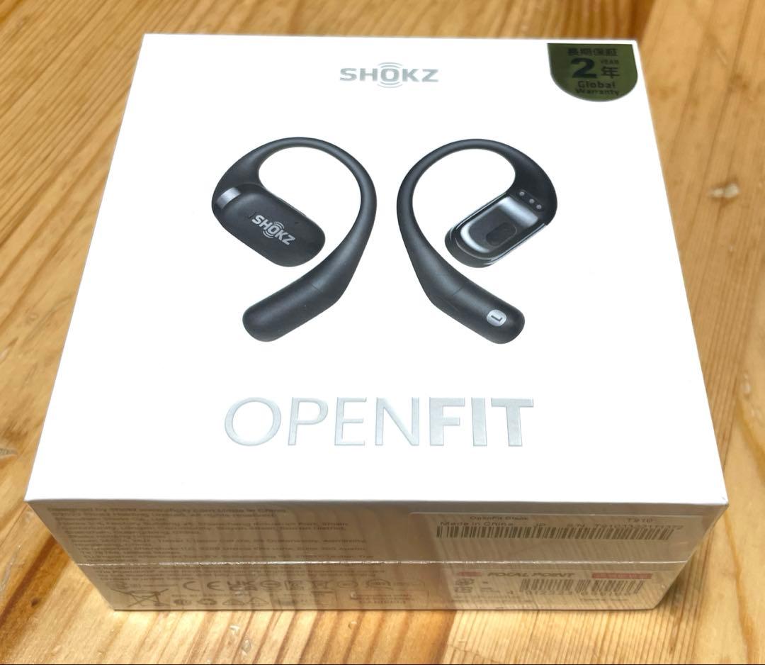 【新品未開封】SHOKZ OPENFIT ワイヤレスイヤホン　ブラック
