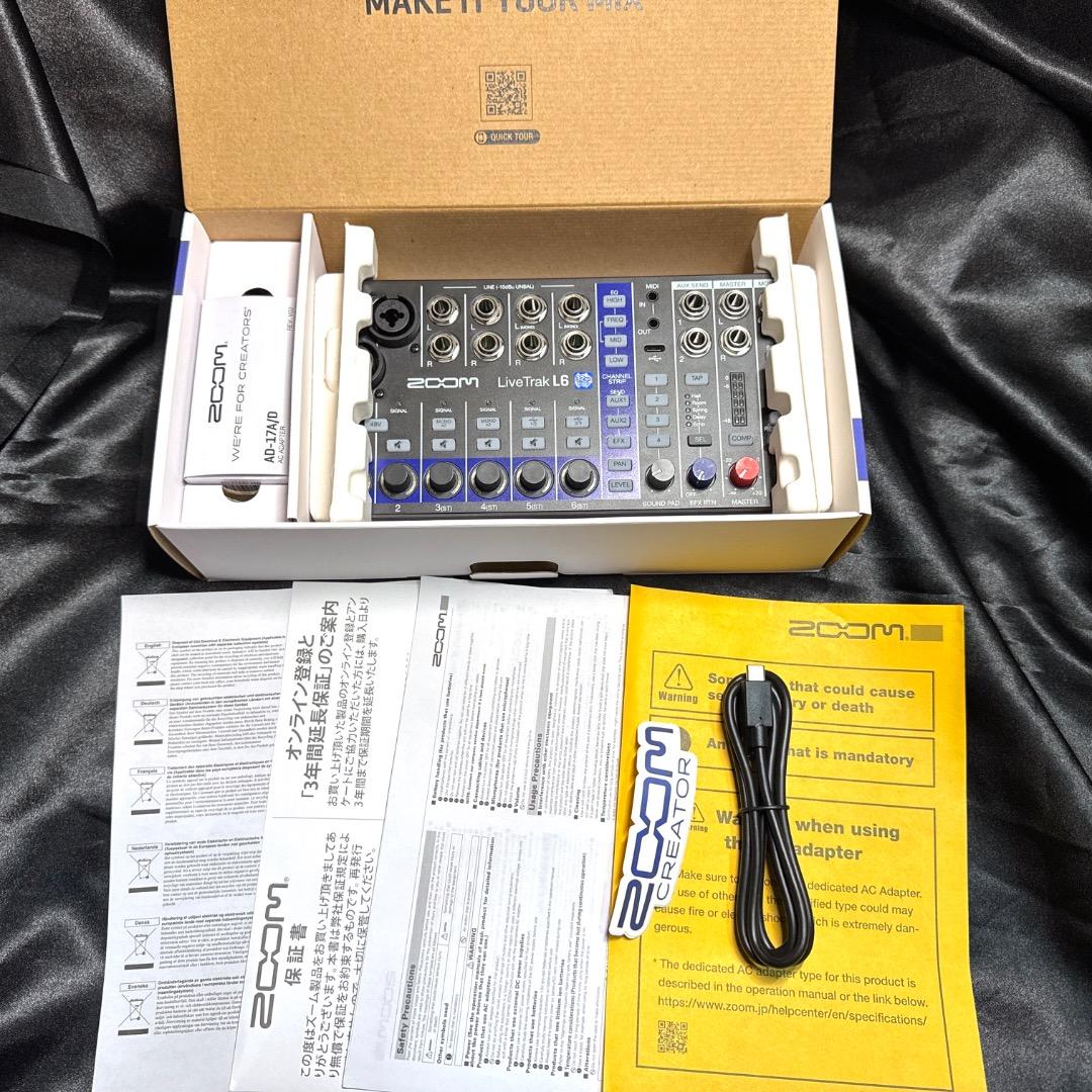 ZOOM LiveTrak L6 デジタルミキサー/オーディオインターフェイス