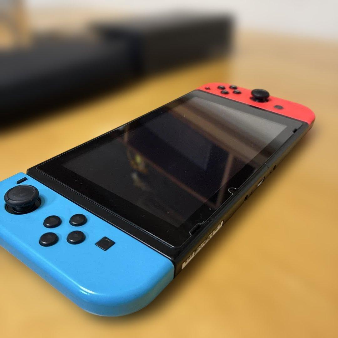 Nintendo Switch 本体 青/赤 充電器付き