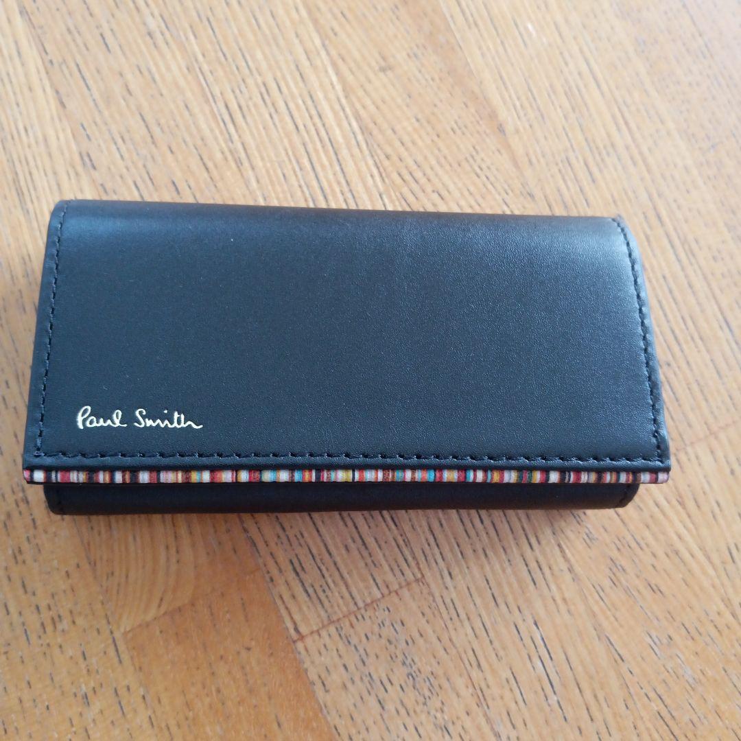 「ゆう」【新品未使用】Paul Smith ブラックキーケース 本革