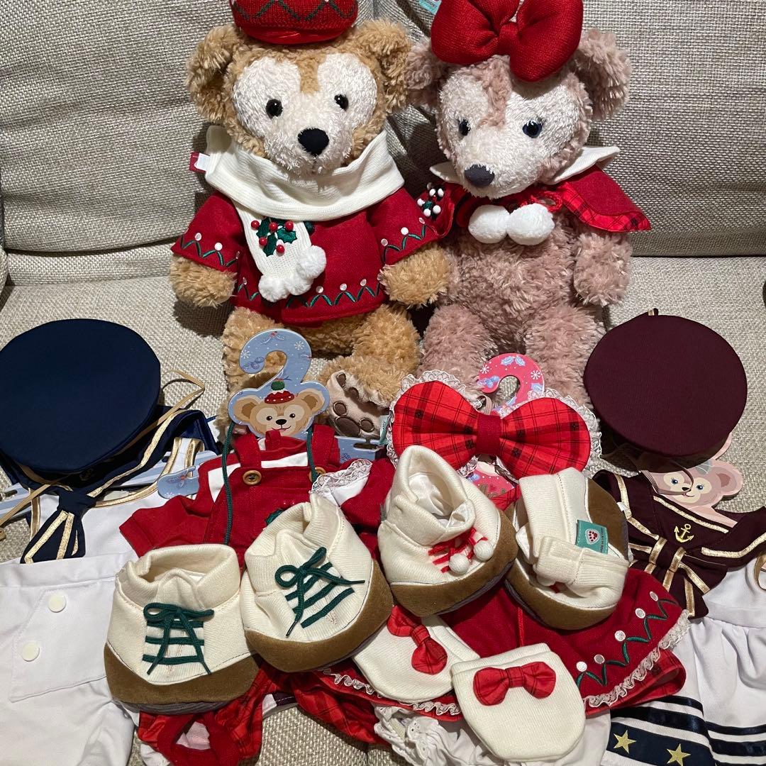 ぬいぐるみセット　ダッフィ　シェリーメイ　コスチューム付