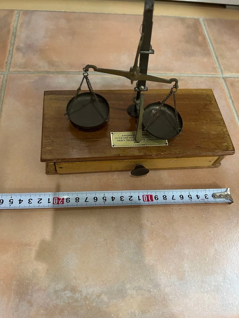 ビンテージ　アンティーク 秤 スケール ディスプレイ インテリア 店舗什器 真鍮