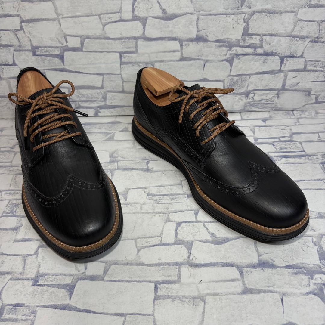 未使用級 コールハーン オリジナルグランド ウィングチップ オックスフォード 黒