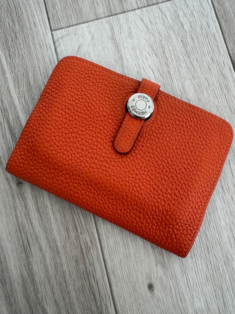 エルメス　ドゴン　コンパクト　二つ折り財布