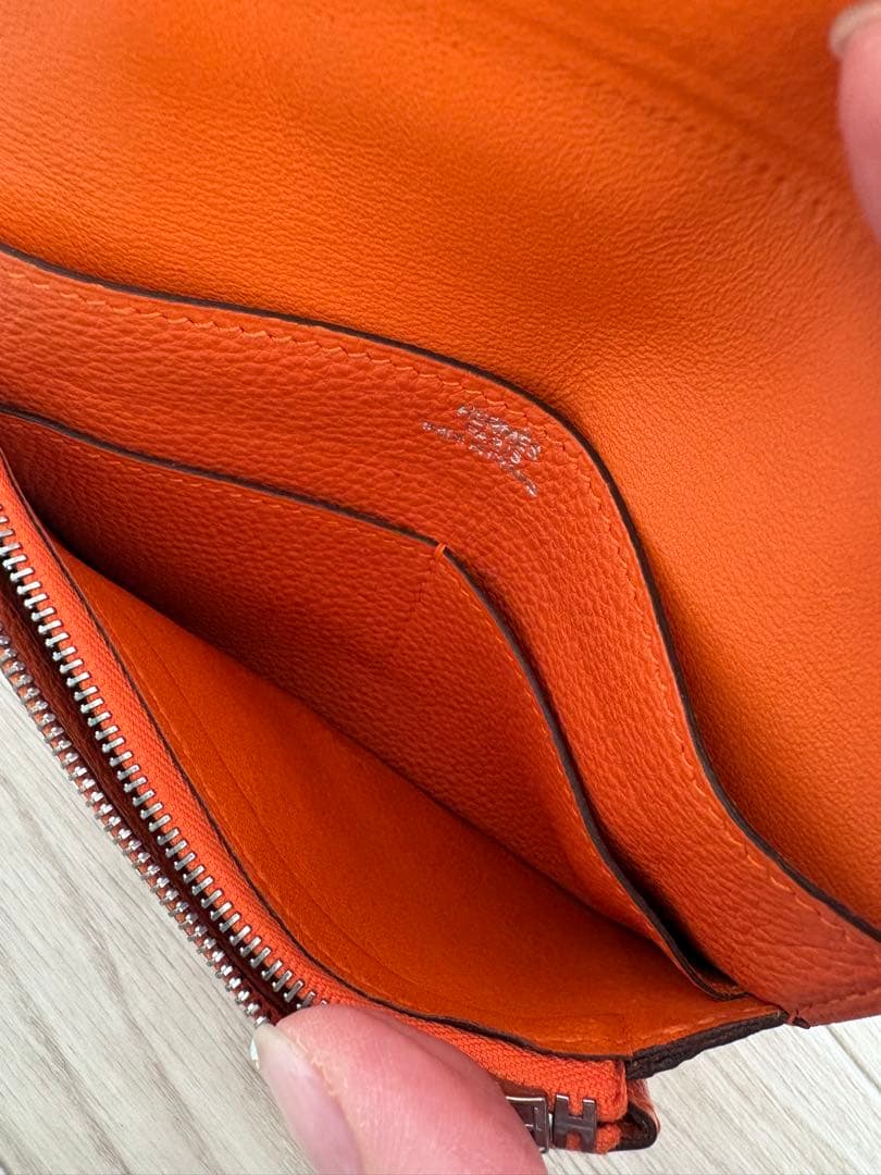 エルメス　ドゴン　コンパクト　二つ折り財布