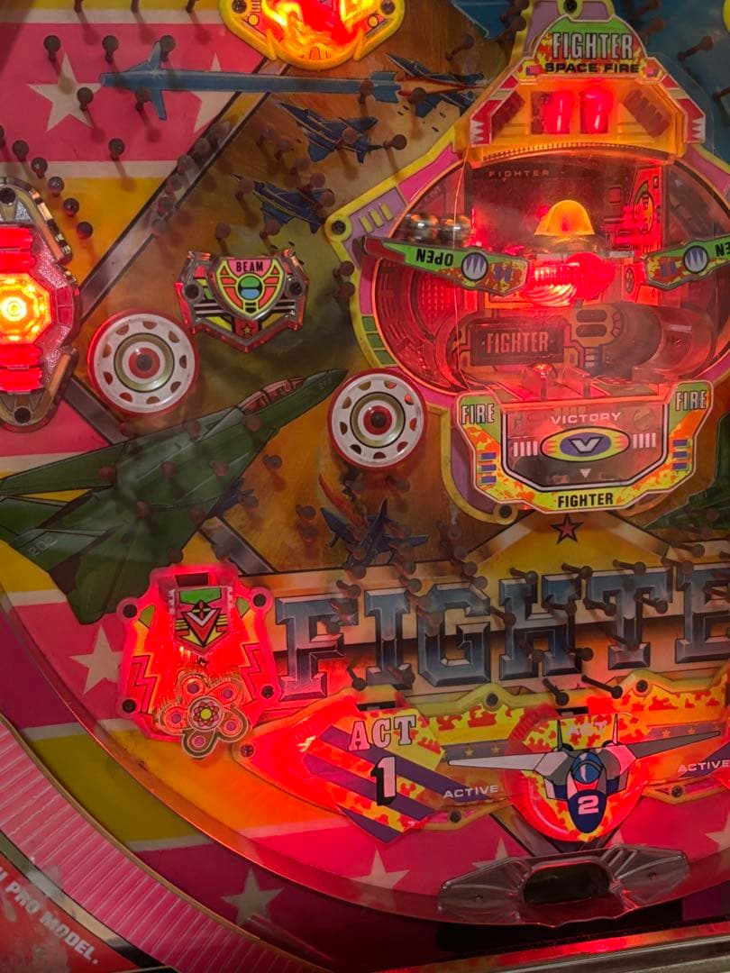 パチンコ　実機　スーパーファイター 循環機 15R羽根モノ初期　京楽 　美品