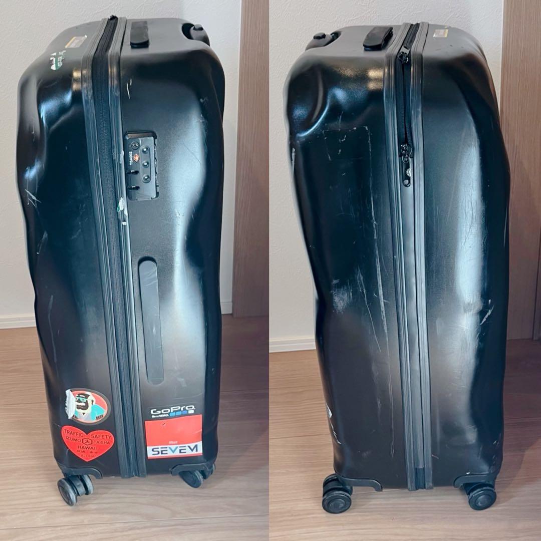 CRASH BAGGAGE　スーツケース　ダメージ加工　ブラック　TSAロック