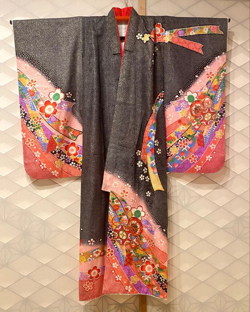 人気色⭐︎ 七五三 7歳 正絹 フルセット