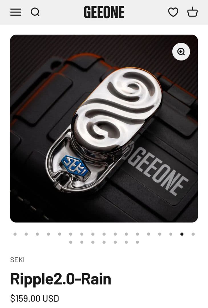 「正規品」 SEKI Ripple2　ロゴプレート版　EDC　フィジェットトイ