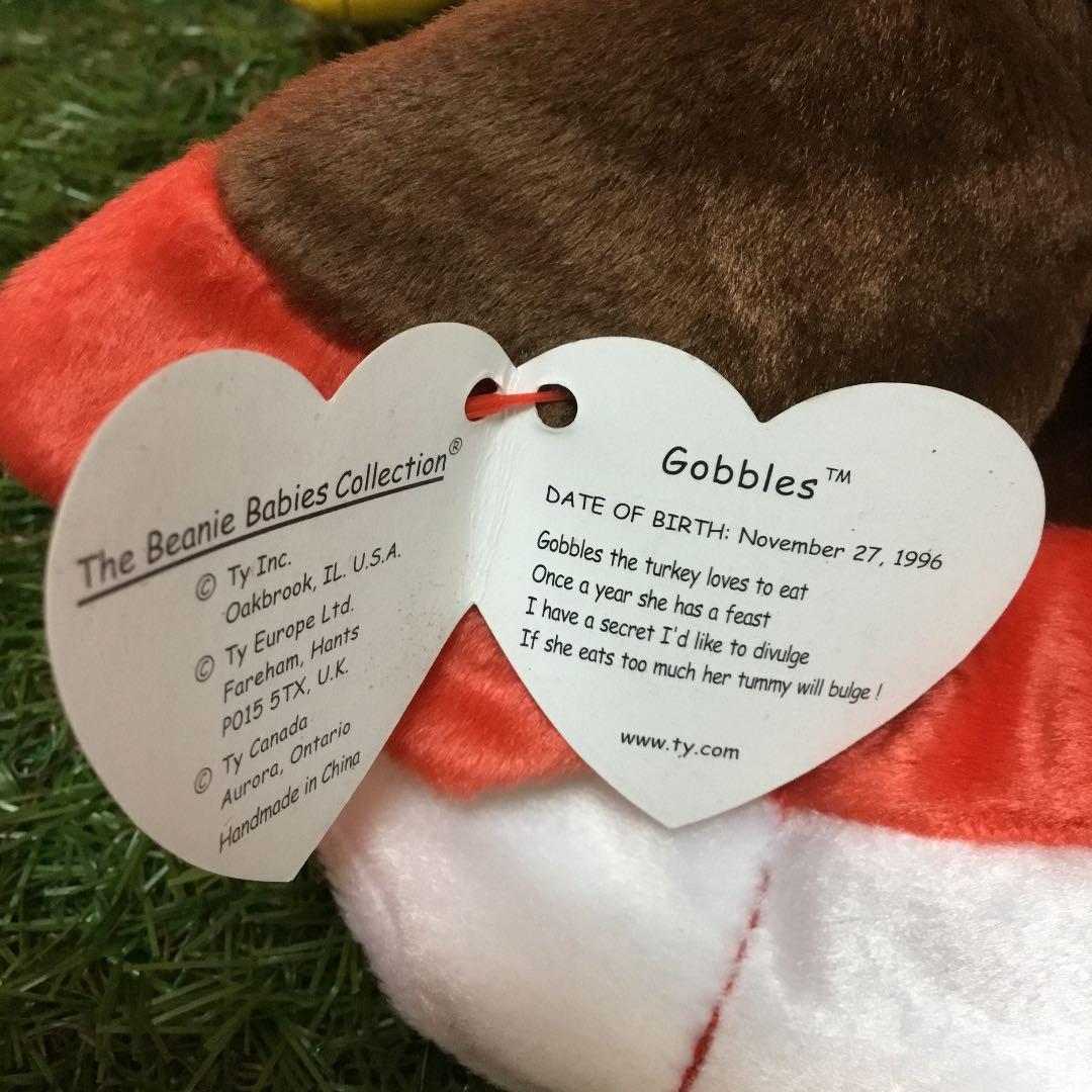 11月27日誕生日⚫️七面鳥のゴブル⚫️Ty ビーニーズ Beanie Baby