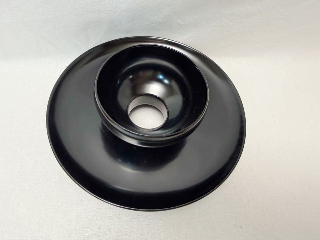 茶道具 木製黒真塗 天目台 茶道具 欅 貴人台 2点 セット 茶事 茶の湯