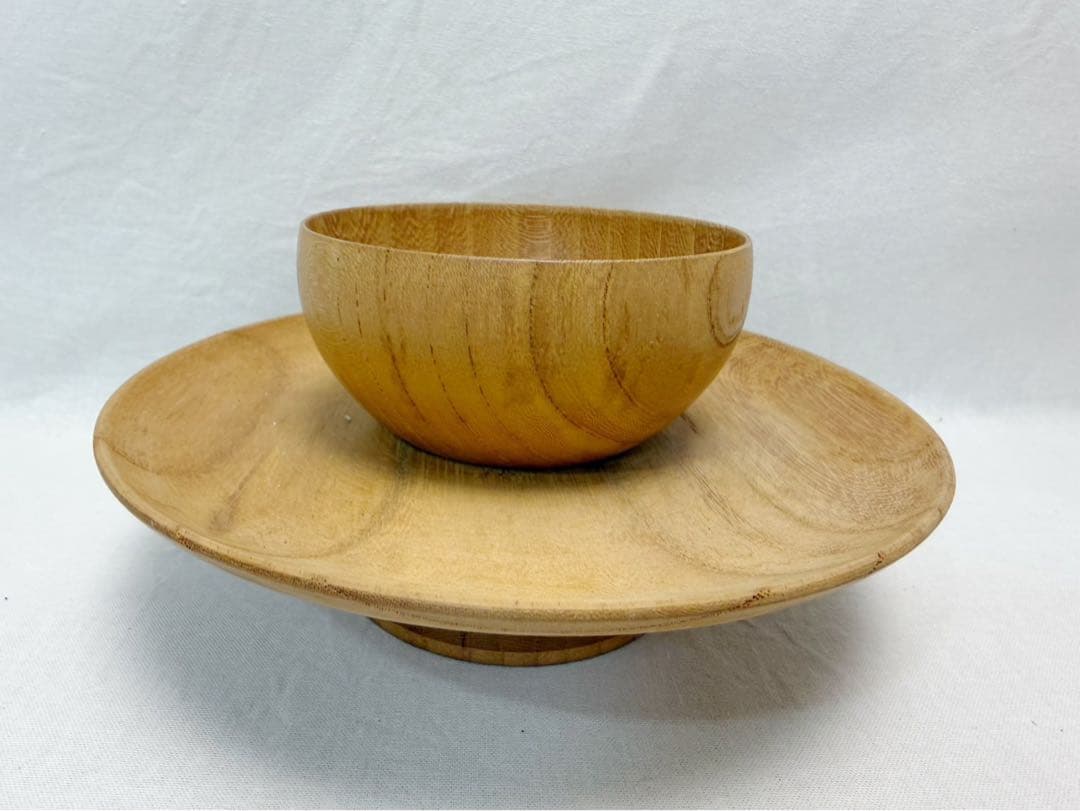 茶道具 木製黒真塗 天目台 茶道具 欅 貴人台 2点 セット 茶事 茶の湯