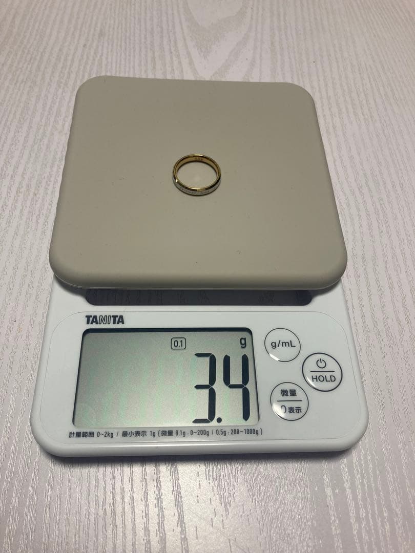 遺品整理18K刻印リング 3.4g