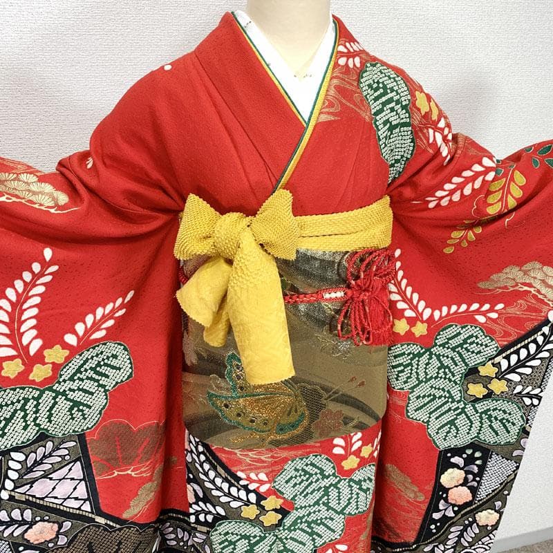 512z7.412y20.小物類.501u16☆振袖 身幅広め 辻が花絞り染