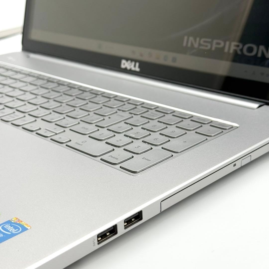 DELLノートパソコン 美品 i7 新品SSD1TB 大画面 タッチパネル 静音