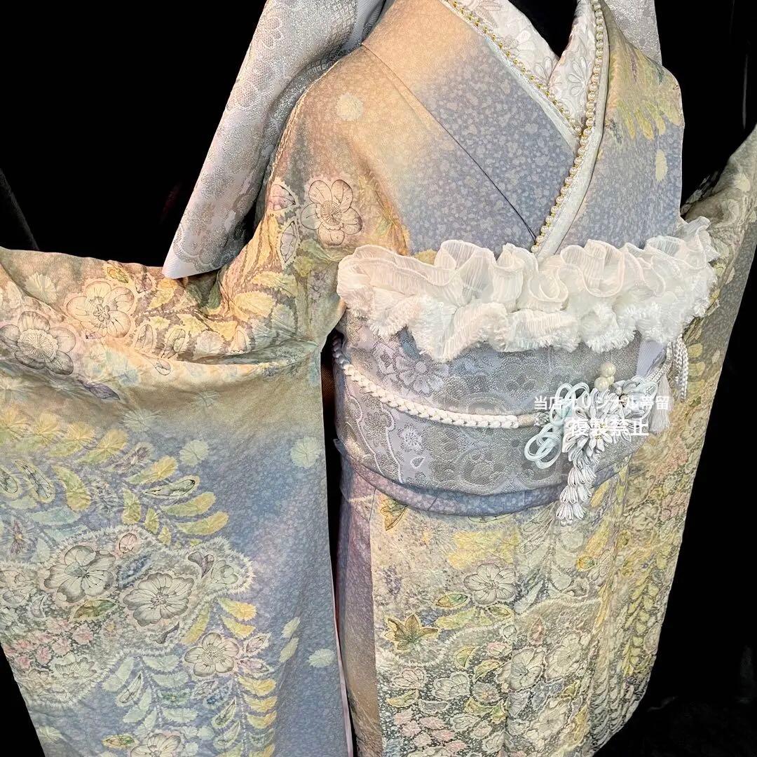 振袖フルセット■逸品■辻が花■銀通し■花絞り■成人式振り袖