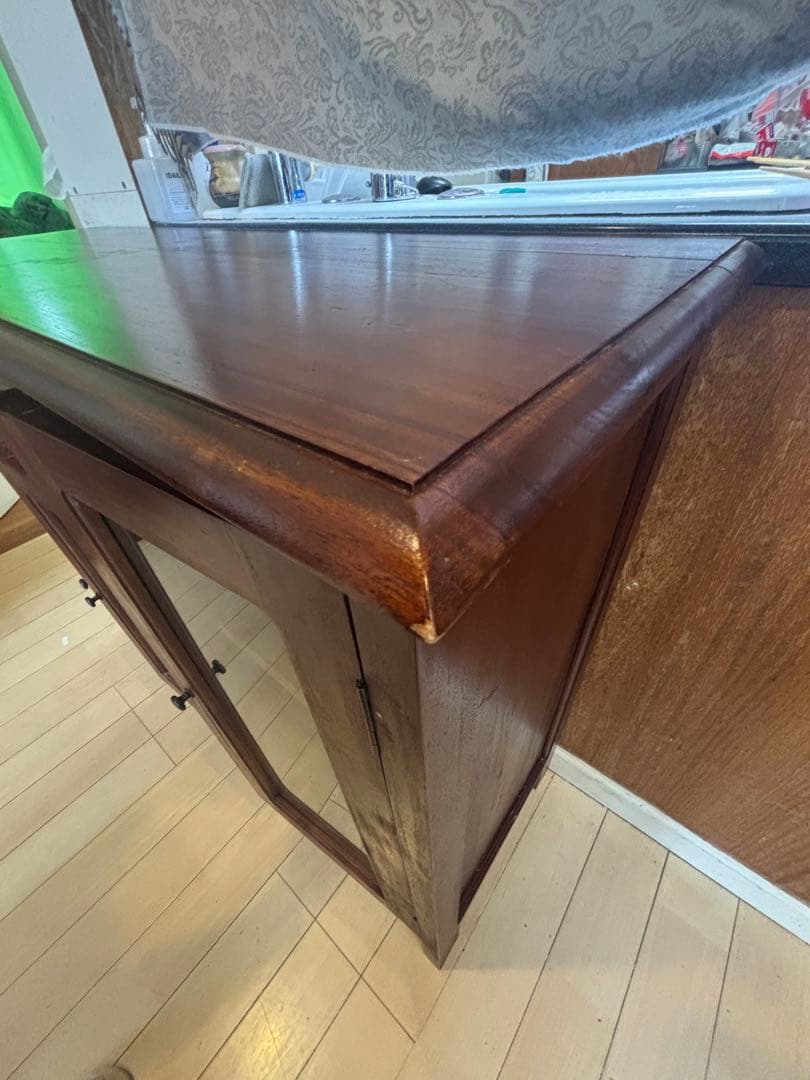 【値下げ】キャビネット リビング収納 本棚 食器棚 飾り棚 木製