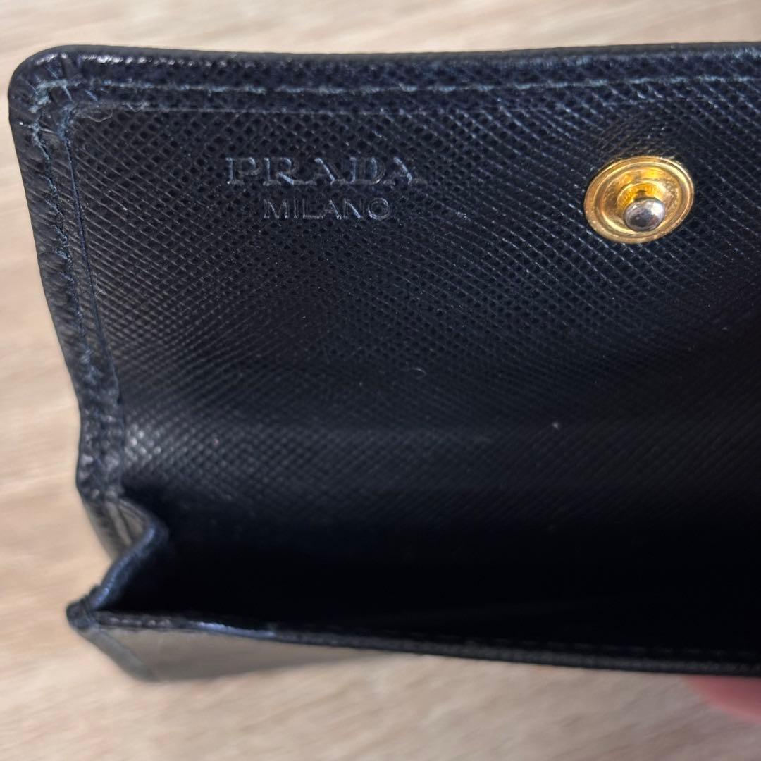 PRADA ブラックレザー 小銭入れ ケース