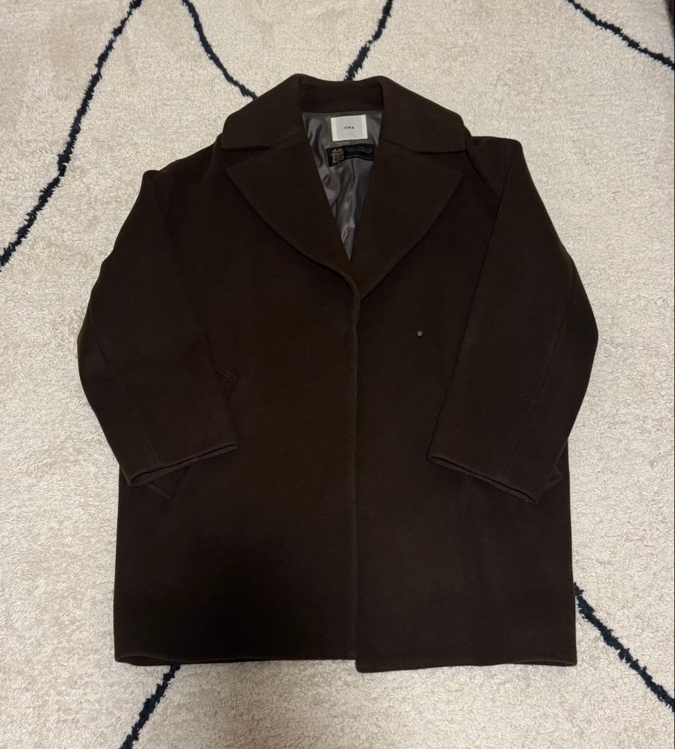 IENA manteco コクーンショートコート　ブラウン