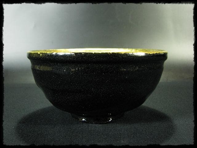 即中斎好 嶋台 茶碗 金銀一双 佐々木 昭楽 茶道具 f236